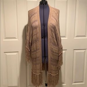 Boston Proper Crochet Duster